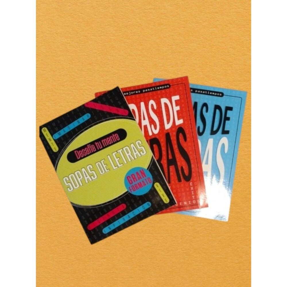 Sopas de Letras Puzzle Book Set of 3 in Spanish